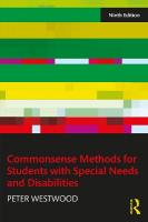 Commonsense Methods for Students with Special Needs and Disabilities 9th edition