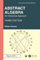 Abstract Algebra: An Interactive Approach 3rd edition