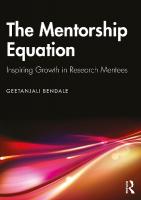 Mentorship Equation: Inspiring Growth in Research Mentees