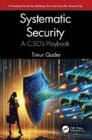 Systematic Security: A CISOs Playbook