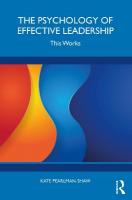 Psychology of Effective Leadership: This Works
