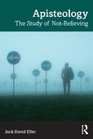 Apisteology: The Study of Not-Believing