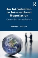 Introduction to International Negotiation: Concepts, Processes and Research