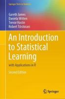Introduction to Statistical Learning: with Applications in R Second Edition 2021
