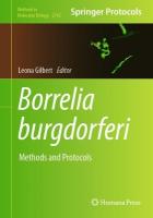 Borrelia burgdorferi: Methods and Protocols 2024 ed.
