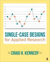 Single-Case Designs for Applied Research