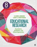 Educational Research: Quantitative, Qualitative, and Mixed Approaches 8th Revised edition