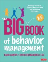 Big Book of Behavior Management, K-5: Positive, Proactive, Prosocial Interventions and Prevention Strategies