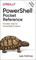 PowerShell Pocket Reference: Portable Help for PowerShell Scripters 3rd Revised edition