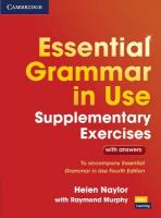 Essential Grammar in Use Essential Grammar in Use Supplementary Exercises (3rd Edition) with Answers