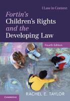 Fortin's Children's Rights and the Developing Law 4th Revised edition