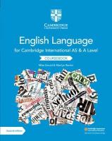 Cambridge International AS and A Level English Language Coursebook 2nd Revised edition