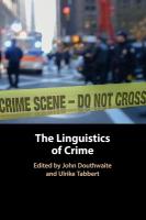 Linguistics of Crime