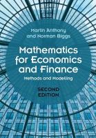 Mathematics for Economics and Finance: Methods and Modelling 2nd Revised edition