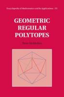 Geometric Regular Polytopes