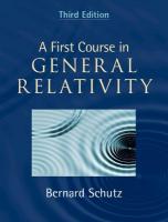 First Course in General Relativity 3rd Revised edition