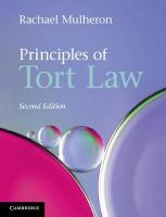 Principles of Tort Law 2nd Revised edition