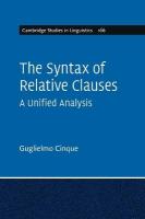 Syntax of Relative Clauses: A Unified Analysis