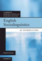 English Sociolinguistics: An Introduction