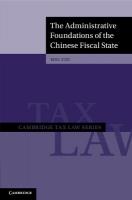 Administrative Foundations of the Chinese Fiscal State