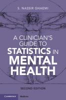 Clinician's Guide to Statistics in Mental Health 2nd Revised edition