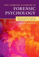 Cambridge Handbook of Forensic Psychology 2nd Revised edition