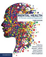 Mental Health: A Person-centred Approach 3rd Revised edition