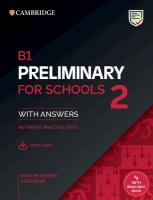 B1 Preliminary for Schools 2 Student's Book with Answers with Resource Bank