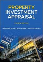Property Investment Appraisal 4th edition