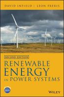 Renewable Energy in Power Systems 2nd edition