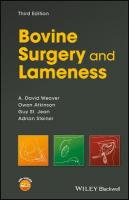 Bovine Surgery and Lameness 3rd edition