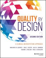 Quality by Design: A Clinical Microsystems Approach 2nd edition