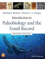 Introduction to Paleobiology and the Fossil Record 2nd edition