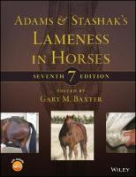 Adams and Stashak's Lameness in Horses 7th edition