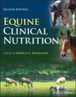 Equine Clinical Nutrition 2nd edition
