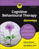 Cognitive Behavioural Therapy For Dummies 3rd edition
