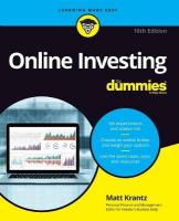 Online Investing For Dummies 10th edition