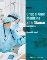 Critical Care Medicine at a Glance 4th edition