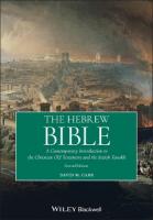 Hebrew Bible: A Contemporary Introduction to the Christian Old Testament and the Jewish  Tanakh 2nd edition