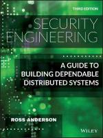 Security Engineering: A Guide to Building Dependable Distributed Systems 3rd edition