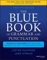 Blue Book of Grammar and Punctuation: An Easy-to-Use Guide with Clear Rules, Real-World Examples, and Reproducible  Quizzes 12th edition
