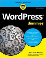 WordPress For Dummies 9th edition