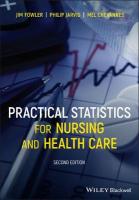 Practical Statistics for Nursing and Health Care 2nd edition