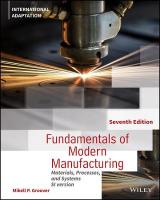 Fundamentals of Modern Manufacturing: Materials, Processes and Systems, International Adaptation 7th edition