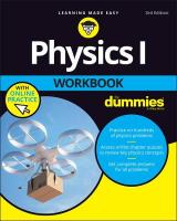 Physics I Workbook For Dummies with Online Practice 3rd edition