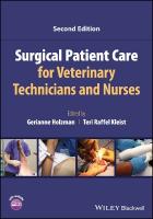 Surgical Patient Care for Veterinary Technicians and Nurses 2nd edition