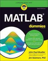 MATLAB For Dummies 2nd edition