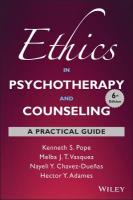Ethics in Psychotherapy and Counseling: A Practical Guide 6th edition