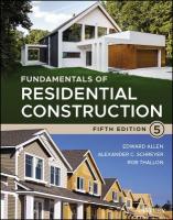 Fundamentals of Residential Construction 5th edition