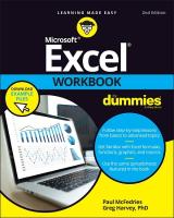 Excel Workbook For Dummies 2nd edition